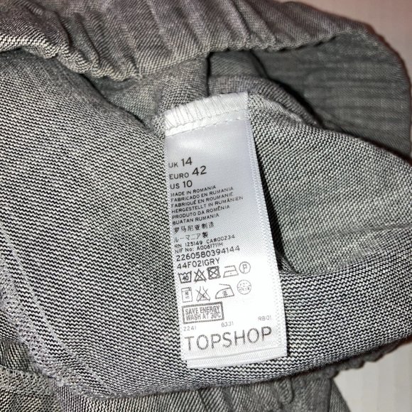 Topshop Maternity Lightweight Grey Joggers Womens Size 10 - Picture 14 of 15